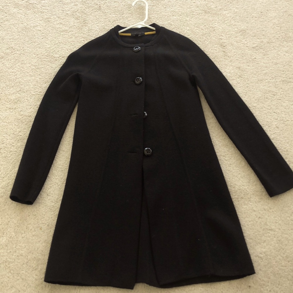 Long black sweater jacket